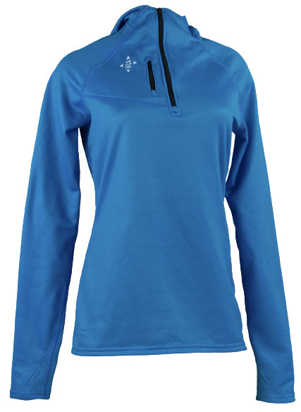 NW Alpine Black Spider Hoody blue (women's baselayers)